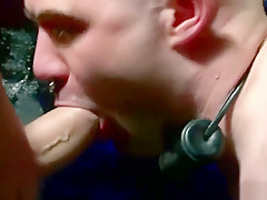 Skinhead pissed on and fucked