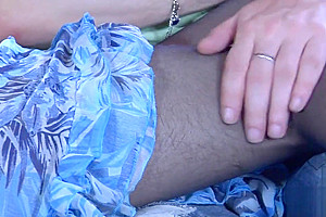 Skinny crossdresser has bareback sex with her bf-creampie
