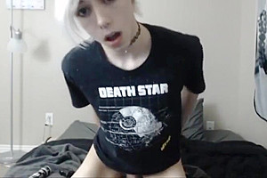 Skinny emo femboy solo