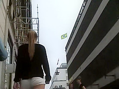 Skinny girl got a sweet small ass