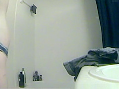 Skinny teen 18+ before and after shower