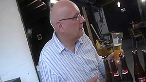 Skinny young cocksucker gets anal from old men