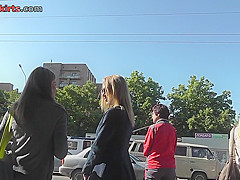 Skinny-bum slim chick caught wearing in upskirt vid