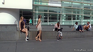 Slave Walked In Public As Ashtray