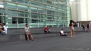 Slave Walked In Public As Ashtray