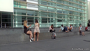 Slave Walked In Public As Ashtray