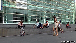 Slave Walked In Public As Ashtray