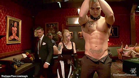 Slaves And Guests Fucking At Party