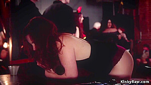 Slaves Are Spanked And Anal Fucked Orgy