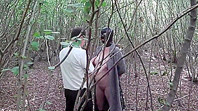 Slut Wife Hooded in Forest and Fucked 2