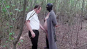 Slut Wife Hooded in Forest and Fucked 2