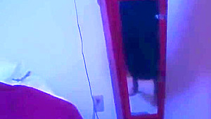 Slutty babysitter strokes a cock
