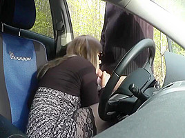 Slutwife fucked by strangers in her car