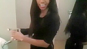 Small Filipino girl, showers and shaves her pussy