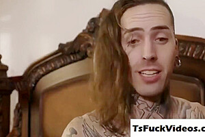 Small Juggs Tranny Gets Anus Fucked By A