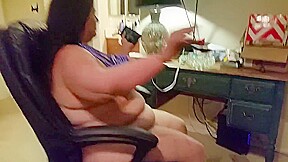 Smoking with tits tied