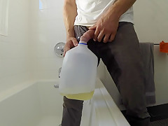 Soaking my grey jeans 5 times and pouring piss all over myself