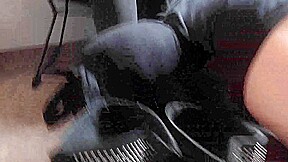 Sock sniffing, smelling training by Mistress Ronja by Foot Girls