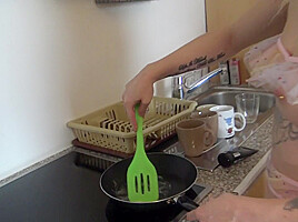 Sperm Fried Egg Handjob - FemdomSex