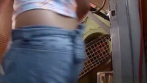 Spicy teen 18+ tart having a deep asshole jam