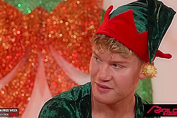 Spit Roasting, Dylan Hayes And Damian Night - Santas Dirty Little Slut Jock Elves Are Hard