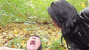 Spitting session in the forest by Femdom Austria