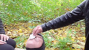 Spitting session in the forest by Femdom Austria