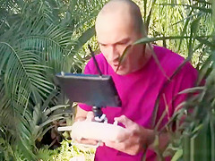 Spying on the MILF neighbor with a drone leads to sex