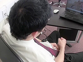 Squirting Cum In The Office - Evan Zero