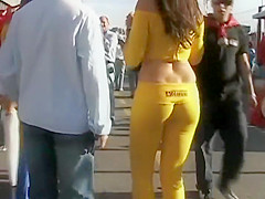 Squishy ass in jeans