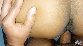 Sri Lankan - Cute Black Stepsister Close Up Pussy Fuck & Squirting Orgasm - Asian Hot Couple