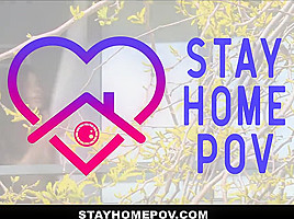 StayHomePOV - Purple Haired Hottie Fucked By Roommate In Public
