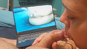 Step Brother Watching My Porn And Getting Sucked Off
