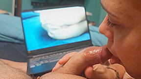 Step Brother Watching My Porn And Getting Sucked Off