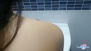 Step Mom Fucked In Bathroom Gets Ass Cum Covered