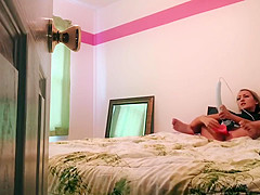 Step daddy spies on stepdaughter after school ( roleplay)