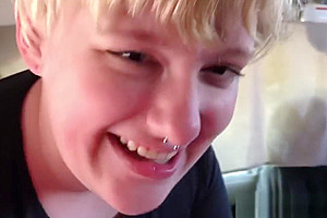 Step daddy's FTM Trans boi Teen (18) Sex slave - New Sex Toy & Blowjob in RV