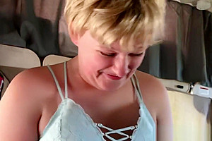 Step daddy's FTM Trans boi Teen (18) Sex slave - New Sex Toy & Blowjob in RV