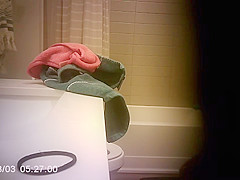 Step sister Caught Pissing And Showering After Pool