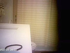 Step sister Caught Pissing And Showering After Pool