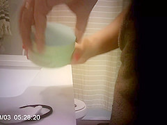 Step sister Caught Pissing And Showering After Pool