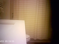 Step sister Caught Pissing And Showering After Pool