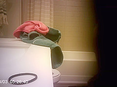 Step sister Caught Pissing And Showering After Pool