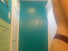 Step sister after shower - lotion - Perfect Tits