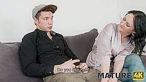 Stepmom In Green Stockings Obeys Perverted Stepson Who Nails Her