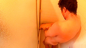 Stepsister enters stepbrother's shower and he enters her