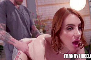 Steve Rickz And Janie Blade In Dont Tell My Wife I Buttfucked Her Trans Friend 6 Min
