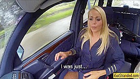 Stewardess Christen Courtney stranded and fucked in public