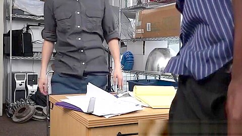 Straight cracker bent over for BBC in POV