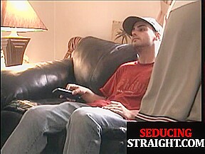 Straight jock gets his hairy dick sucked and tugged by DILF